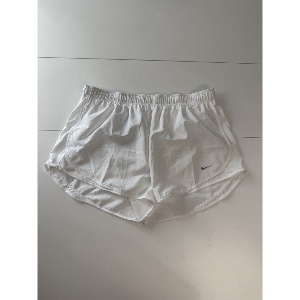 Nike Women's Tempo Brief-Lined Running Short In White #831558-100 Size XL  NWT